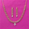 Cz Classic Necklace Set With 2 Tone Plating