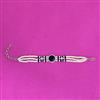 Cz Moti Bracelet With Rhodium Plating