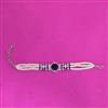Cz Moti Bracelet With Rhodium Plating