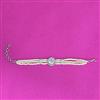 Cz Moti Bracelet With Rhodium Plating