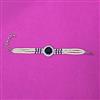 Cz Moti Bracelet With Rhodium Plating