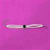 Cz Moti Bracelet With Rhodium Plating