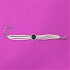 Cz Moti Bracelet With Rhodium Plating
