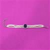 Cz Moti Bracelet With Rhodium Plating