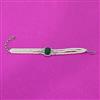 Cz Moti Bracelet With Rhodium Plating