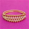 Cz Openable Kada With Gold Plating