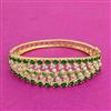 Cz Openable Kada With Gold Plating