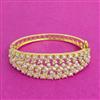 Cz Openable Kada With Gold Plating