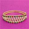 Cz Openable Kada With Gold Plating