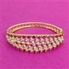 Cz Openable Kada With Gold Plating