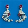 Cz Classic Earring With 2 Tone Plating