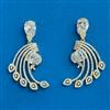 Cz Classic Earring With 2 Tone Plating