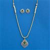 Cz Moti Pendant Set With 2 Tone Plating