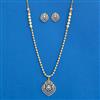 Cz Moti Pendant Set With 2 Tone Plating