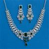 Cz Classic Necklace With Rhodium Plating