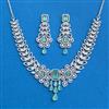 Cz Classic Necklace With Rhodium Plating