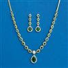 American Diamond Delicate Necklace With 2 Tone Plating