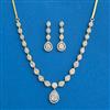 American Diamond Delicate Necklace With 2 Tone Plating