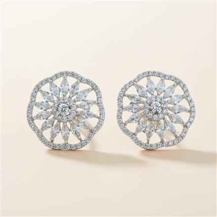 Cz Tops With 2 Tone Rhodium Plating