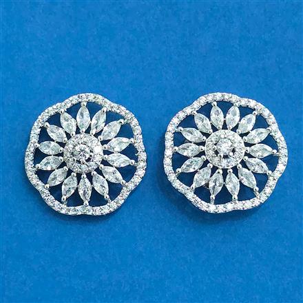 Cz Tops With 2 Tone Rhodium Plating