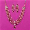 Cubic Zirconia Classic Necklace Set With 2 Tone Plating