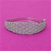 Cubic Zirconia Openable Kada With Rhodium 2 Tone Plating
