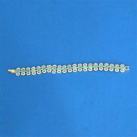 Cubic Zirconia Classic Bracelet With 2 Tone Plating