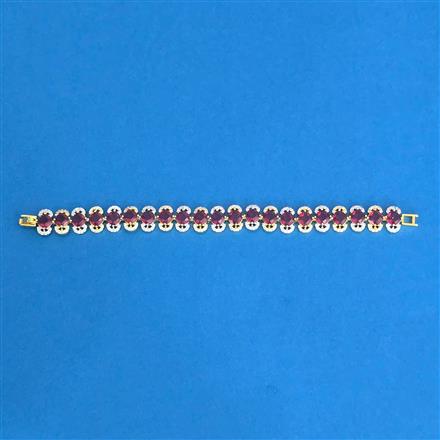 Cubic Zirconia Classic Bracelet With 2 Tone Plating