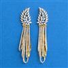 Cubic Zirconia Classic Earring With Rhodium 2 Tone Plating