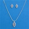 Cubic Zirconia Delicate Pendant Set With Rhodium Plating