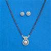 Cz Classic Mangalsutra With 2 Tone Rhodium Plating