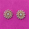 Cubic Zirconia Tops With Rhodium 2 Tone Plating