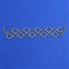 American Diamond Classic Bracelet with Rhodium Plating 2 Tone Plating Mehndi Plating