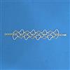 Cubic Zirconia Classic Bracelet With Rhodium 2 Tone Plating