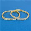 Cubic Zirconia Classic Bangles With 2 Tone Plating