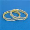 Cubic Zirconia Classic Bangles With 2 Tone Plating