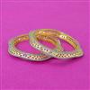 Cubic Zirconia Classic Bangles With 2 Tone Plating