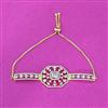 Cubic Zirconia Adjustable Bracelet With Rhodium 2 Tone Plating