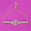 Cubic Zirconia Adjustable Bracelet With Rhodium 2 Tone Plating