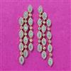 Cubic Zirconia Classic Earring With 2tone Rhodium Plating