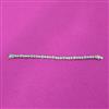 Cubic Zirconia Classic Bracelet With 2tone Rhodium Plating