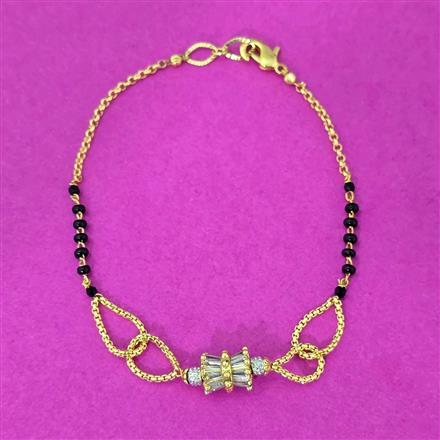 Cubic Zirconia Classic Bracelet With Gold Plating