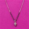 Cubic Zirconia Dokiya Mangalsutra With Rhodium Plating