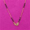 Cubic Zirconia Dokiya Mangalsutra With Gold Plating