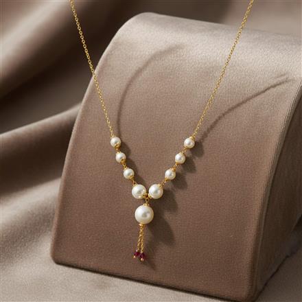 Cubic Zirconia Mala Necklace With Gold Plating
