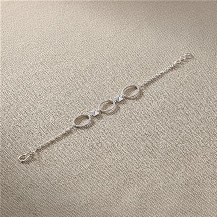 Cubic Zirconia Classic Bracelet With Rhodium 2 Tone Plating