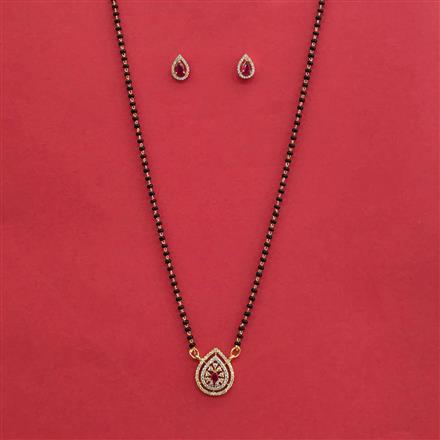 Cubic Zirconia Classic Mangalsutra With 2 Tone Plating