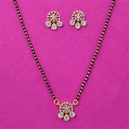 Cubic Zirconia Classic Mangalsutra With 2 Tone Plating