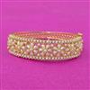 Cubic Zirconia Openable Kada With Gold Plating