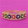 Cubic Zirconia Openable Kada With Gold Plating
